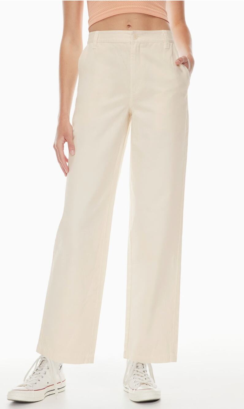 Aritzia Sunday Best Jaden Pant Whisper White NWT Size 6 Utility Chino